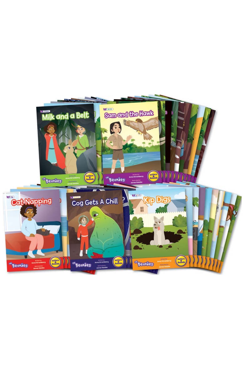 The Beanies Hilo Diversity Decodable Boxed Set 2 W/ 60 Books, Alternate, color, Multicolored