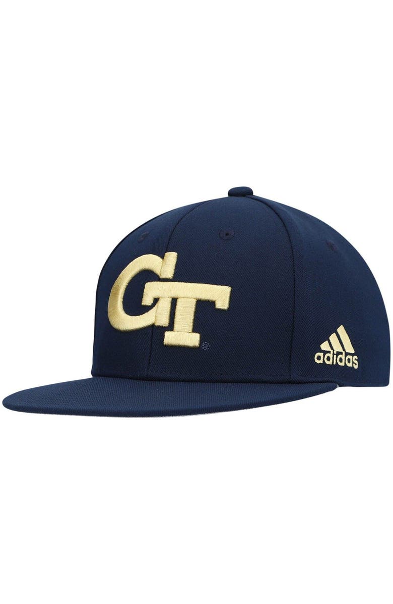 adidas Men's adidas Navy Georgia Tech Yellow Jackets On-Field Baseball Fitted Hat, Main, color, Navy