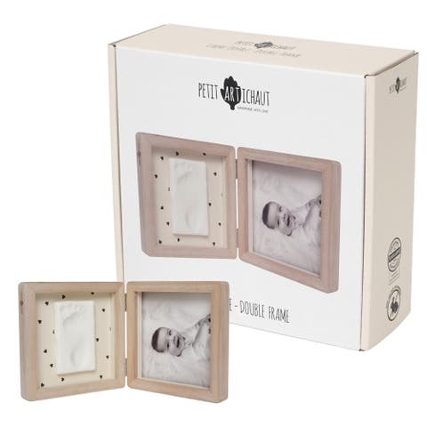 Double Frame - Baby Print & Photo Frame, Keepsake Gift