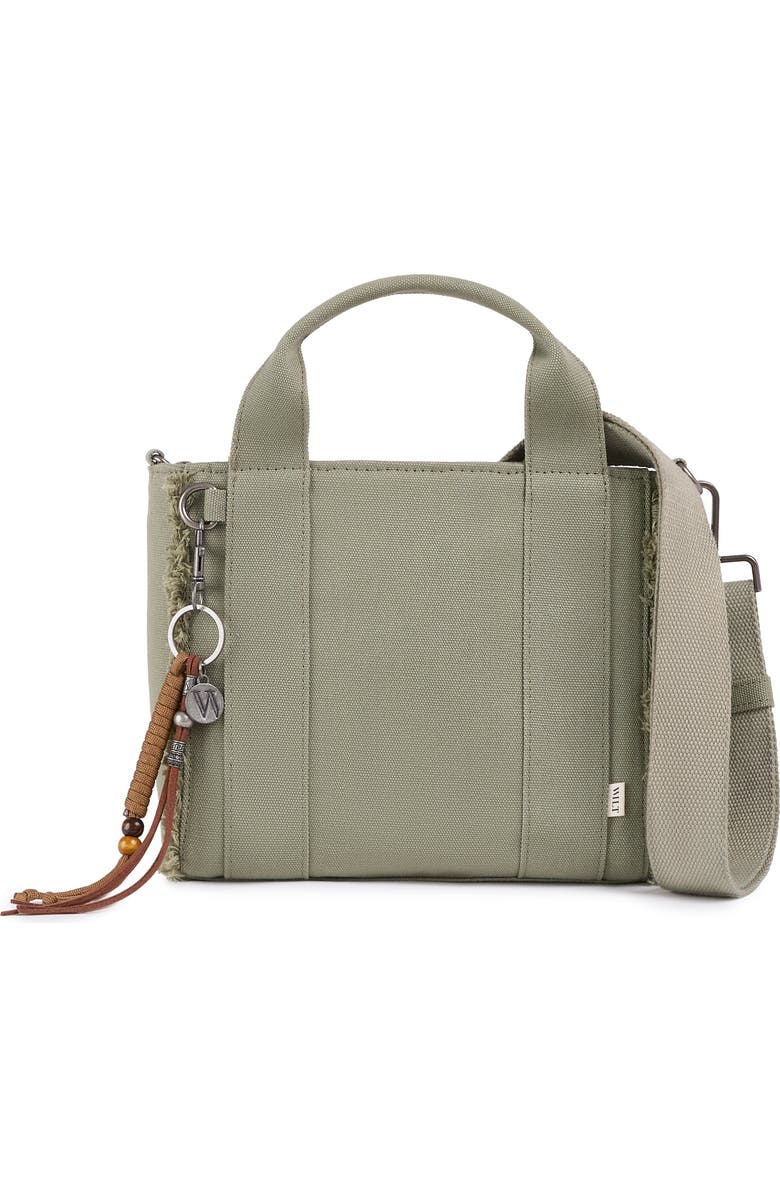 WILT Clothing Selma Frayed Mini Tote, Main, color, Army Sage