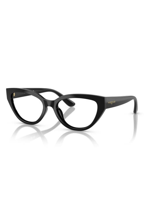 Vogue 48mm Cat Eye Optical Glasses In Black