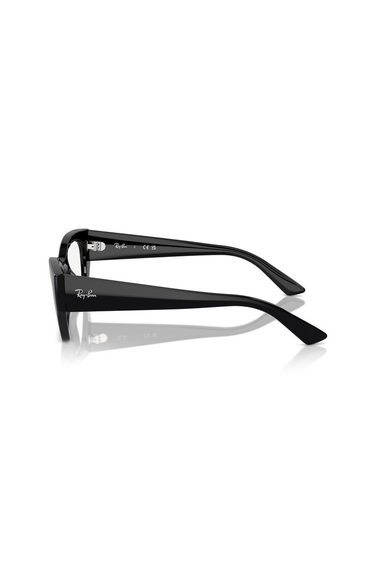 Ray-Ban 49mm Irregular optical glasses, Alternate, color, Black