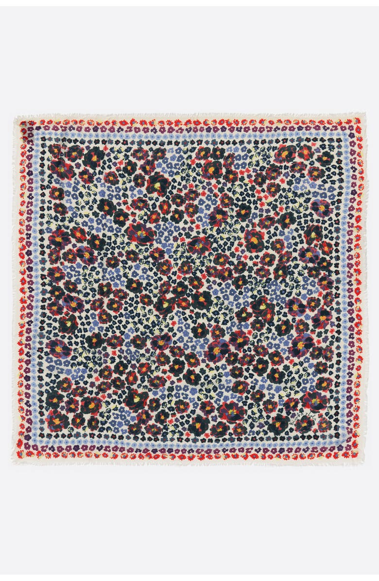 Bimba y Lola Floral Shawl SS26, Main, color, Off White