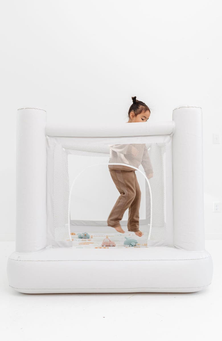 PLAYSMOL Mini City Bounce House, Alternate, color, White