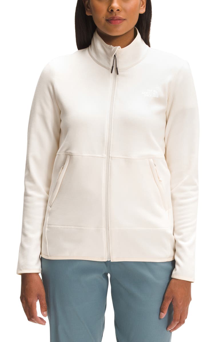 The North Face Canyonlands Fleece Full Zip Jacket, Main, color, Gardenia White Heather