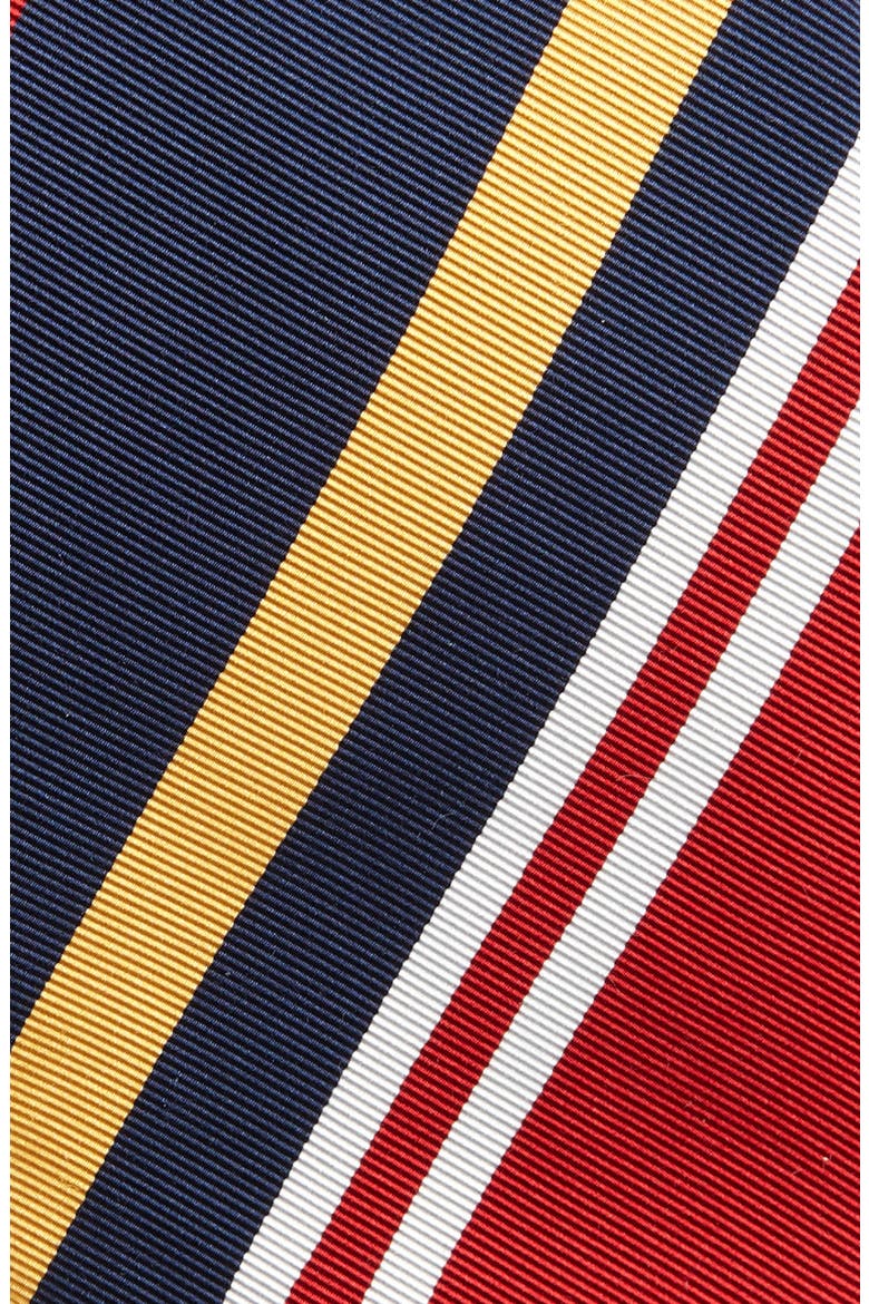 Baiadere Stripe Silk & Cotton Twill Tie, Alternate, color, RED