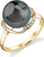 The Pearl Source Tahitian South Sea Pearl & Diamond Ruby Ring