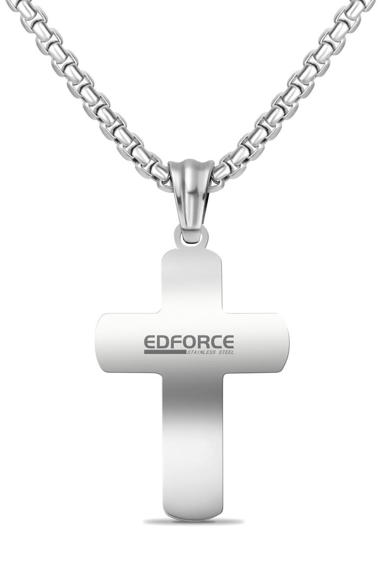 Polished Cross Pendant Necklace, Alternate, color, SILVER