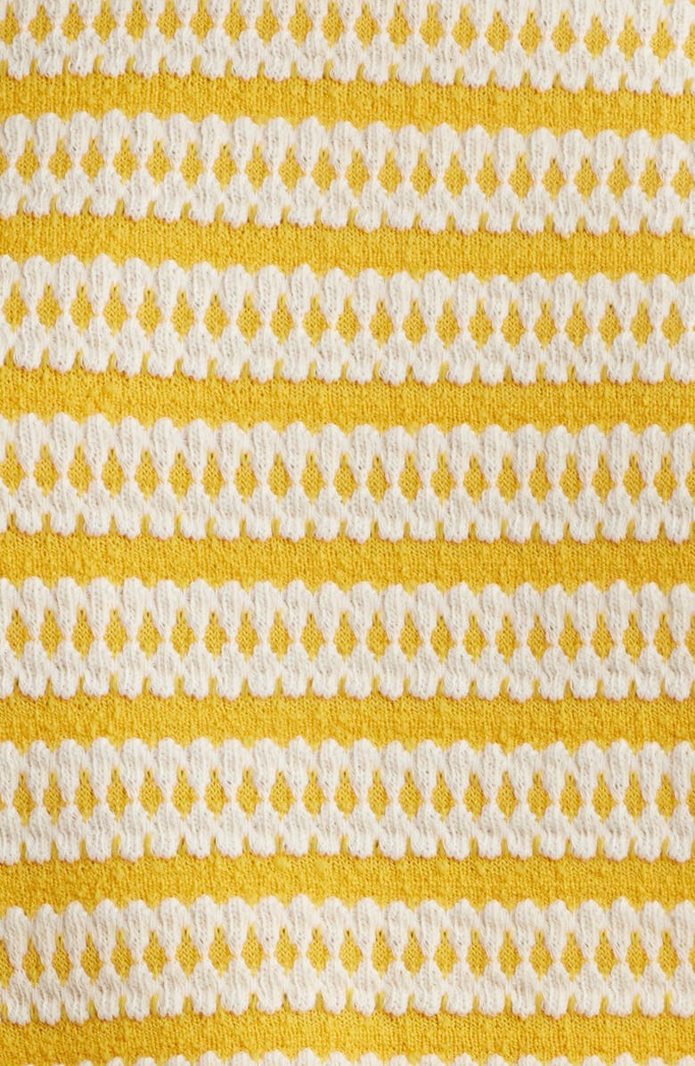 Topshop Stripe Oversize Cotton Blend T-Shirt, Alternate, color, Orange