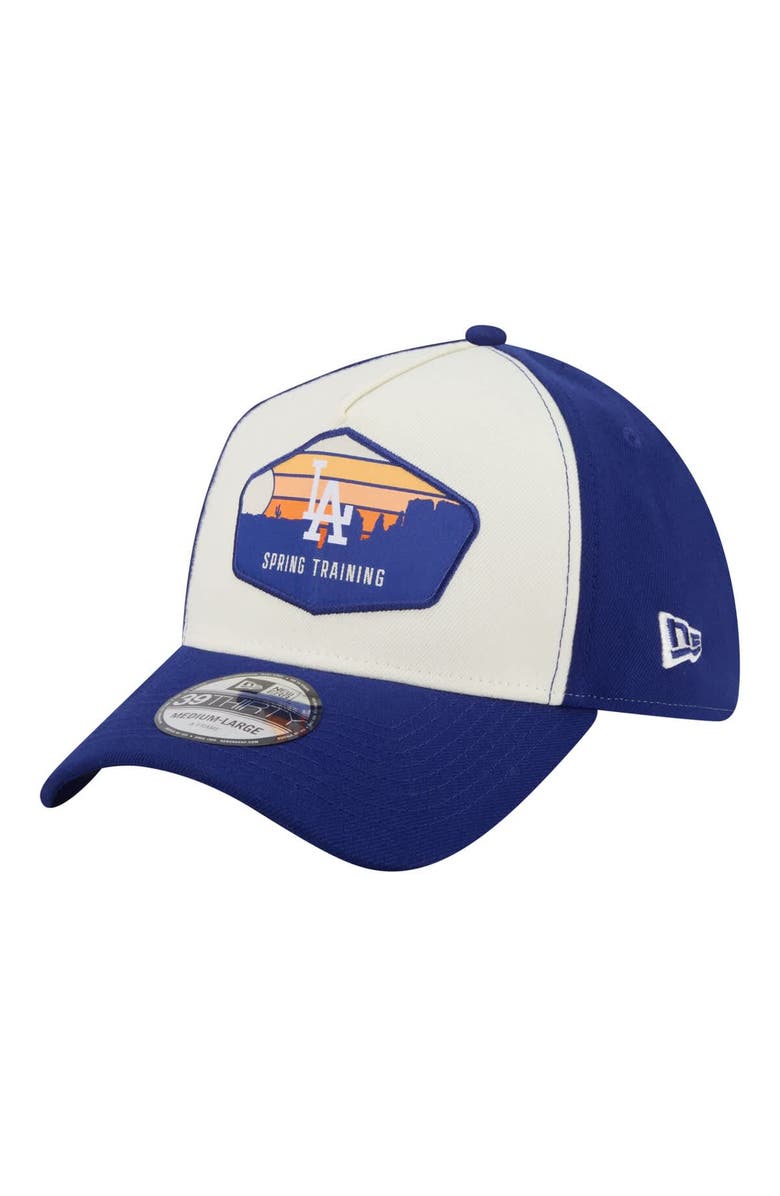 New Era Men's New Era  Stone Los Angeles Dodgers 2026 Spring Training Fan Pack Gradient 39THIRTY Flex Hat, Main, color, Stone