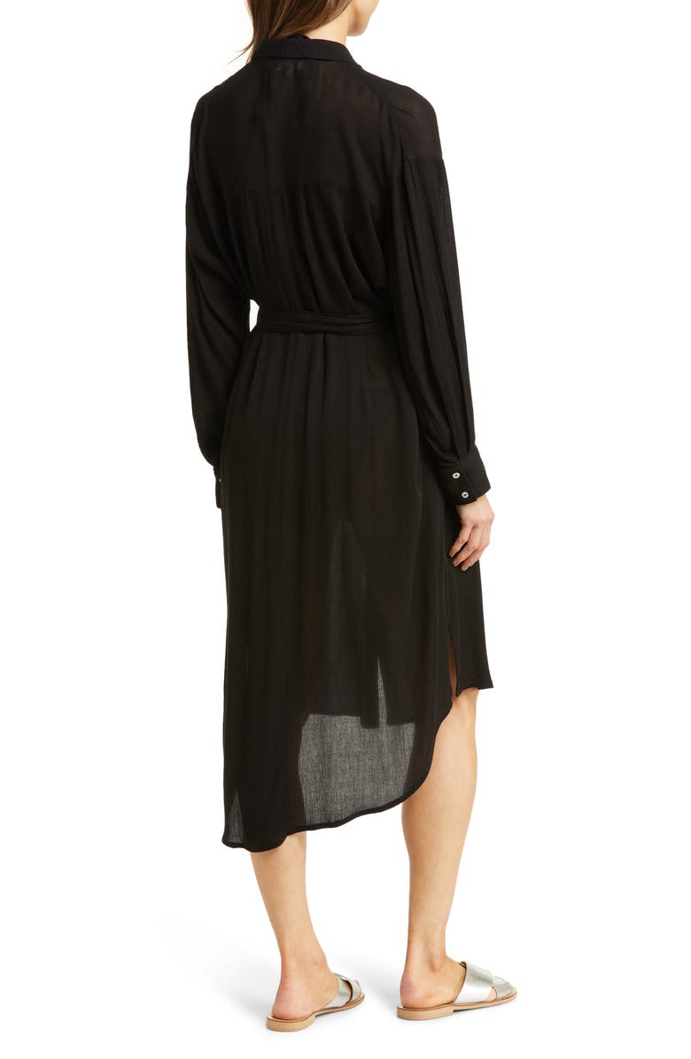 Elan Long Sleeve Shirtdress, Alternate, color, 