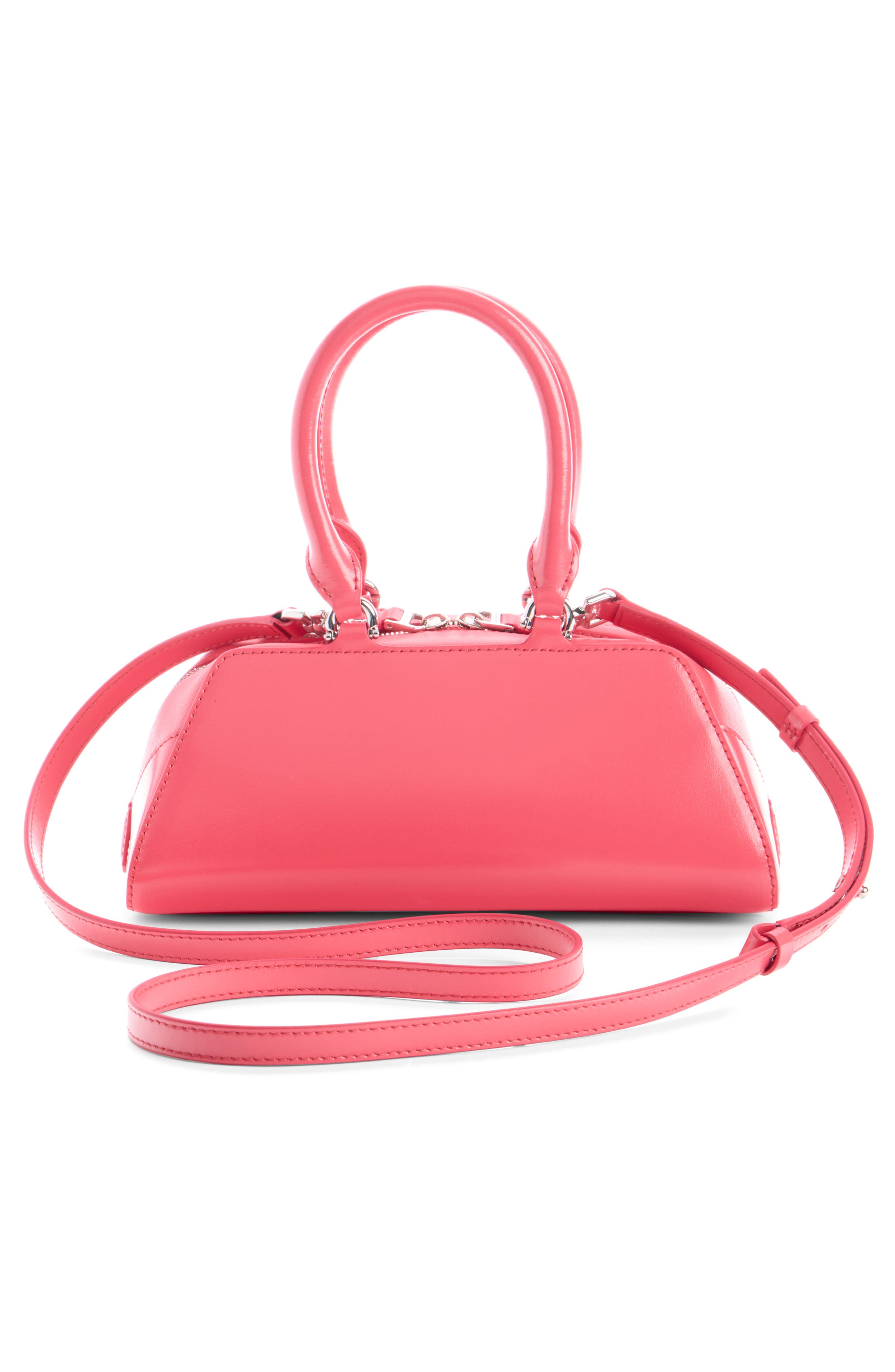 Givenchy Mini Antigona Leather East/West Satchel, Alternate, color, Bright Peach