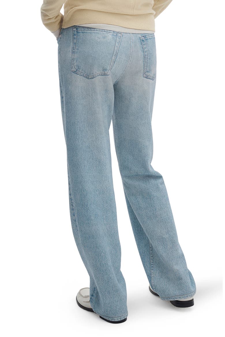 Miramar Shea Wide Leg Cotton Terry Sweatpant Jeans, Alternate, color, SALIN