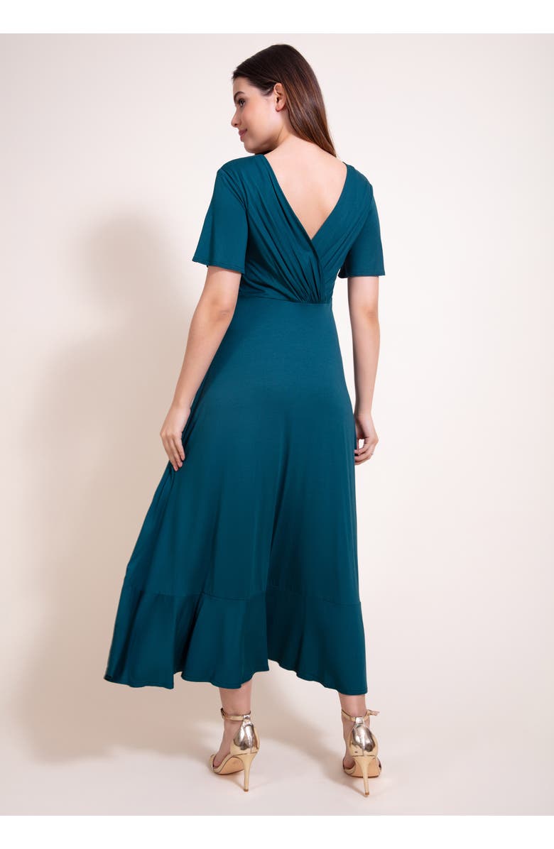 Alie Street London Waterfall Dress, Alternate, color, Pine Green