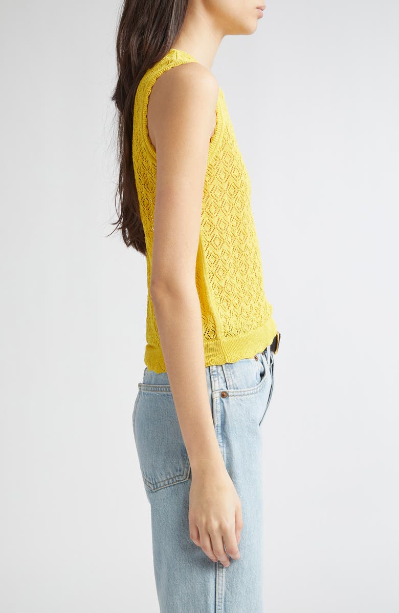Lea Pointelle Sweater Vest