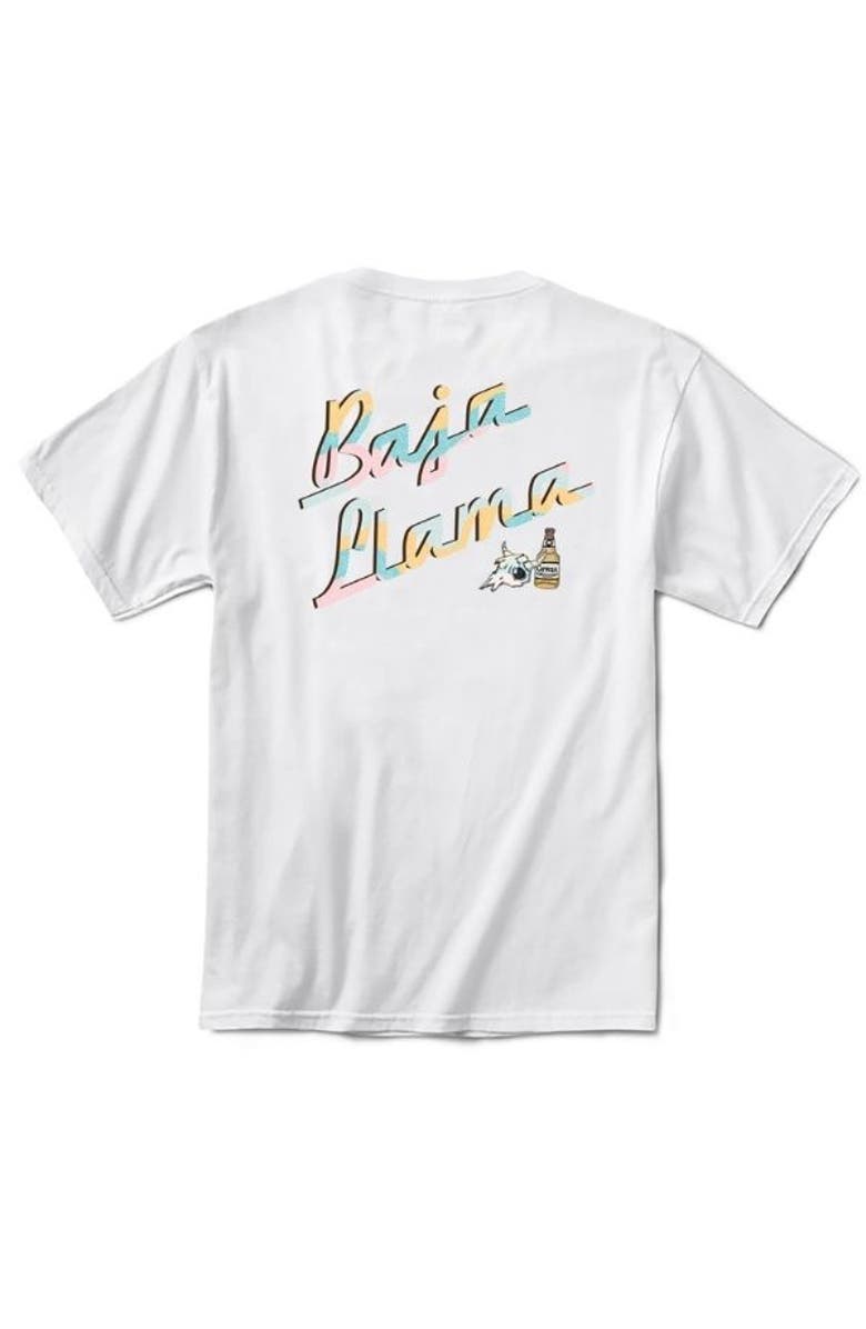 Baja Llama SI SEÑOR - PRIMO GRAPHIC TEE, Main, color, White