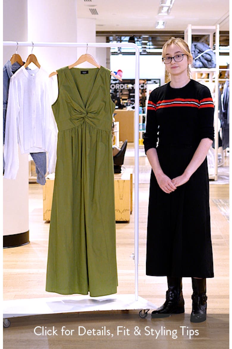 midi dress poplin polos Polo Ralph Lauren - Cotton-jersey and gathered cotton-poplin midi dress