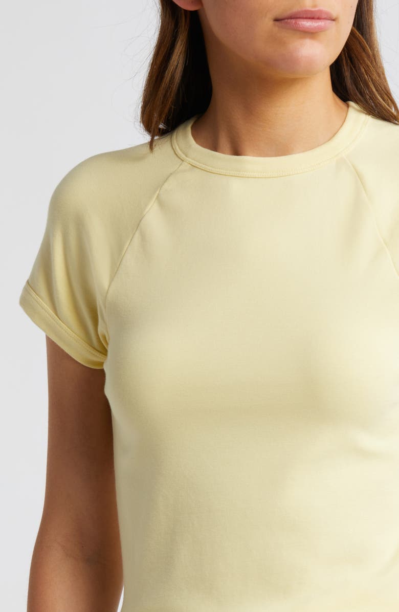 Madewell Raglan Sleeve Baby Tee, Alternate, color, Candlelight