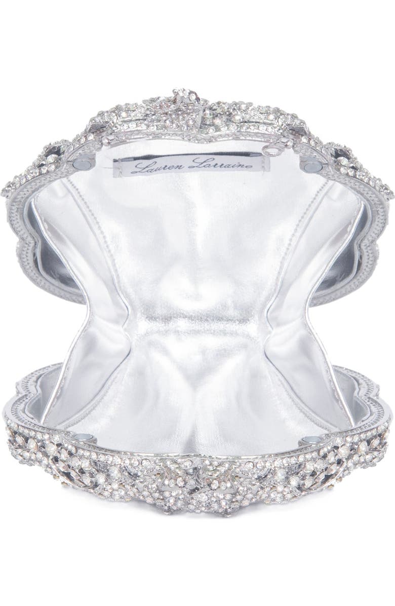 Lauren Lorraine Glam Clutches, Alternate, color, Silver