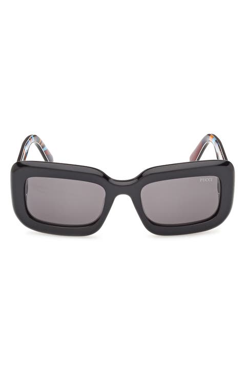 52mm Rectangular Sunglasses