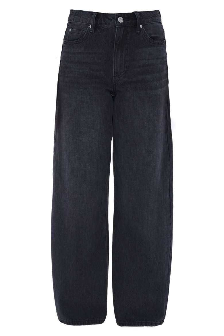 Daisy High Waist Wide Leg Jeans, Alternate, color, BLACK