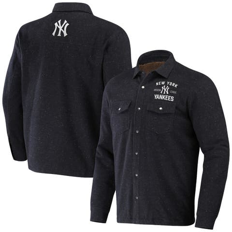 Men's Darius Rucker Collection by Fanatics Black New York Yankees Ringstop Full-Snap Shacket