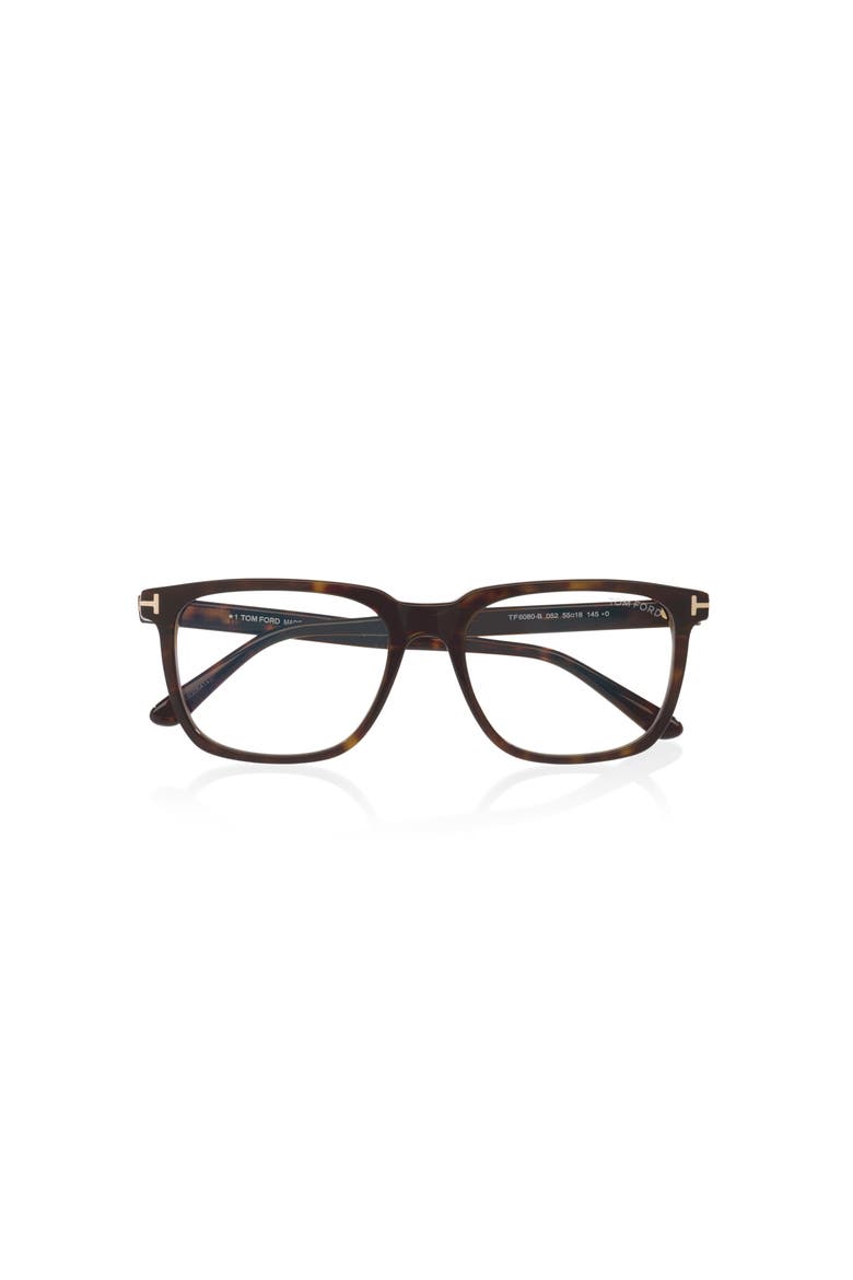 55mm Square optical glasses, Alternate, color, Tortoise