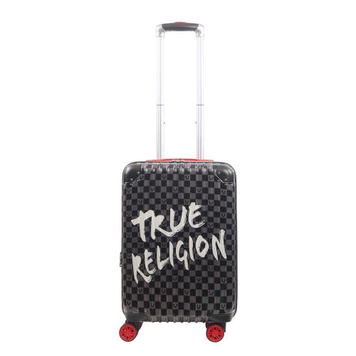 Shop True Religion 22.5" Hardcase Checkered Carry-on With Big Logo.