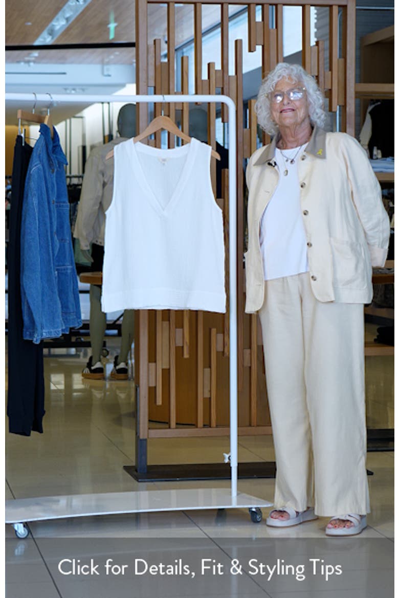 Dune Sleeveless Organic Cotton Gauze Popover Top video