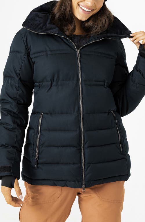 ROXY ROXY QUINN INSULATED PUFFER COAT WITH REMOVABLE FAUX FUR TRIM