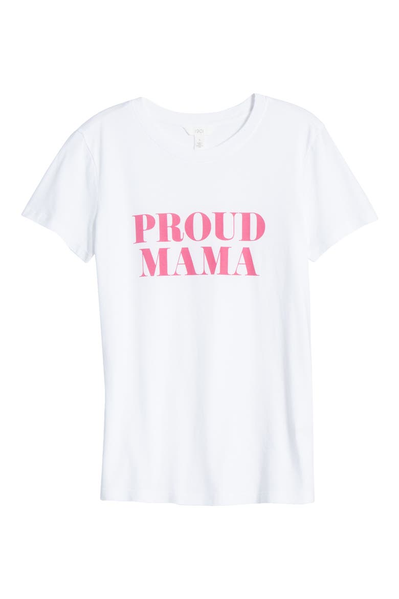 Proud Mama Graphic Tee, Alternate, color, WHITE- PINK