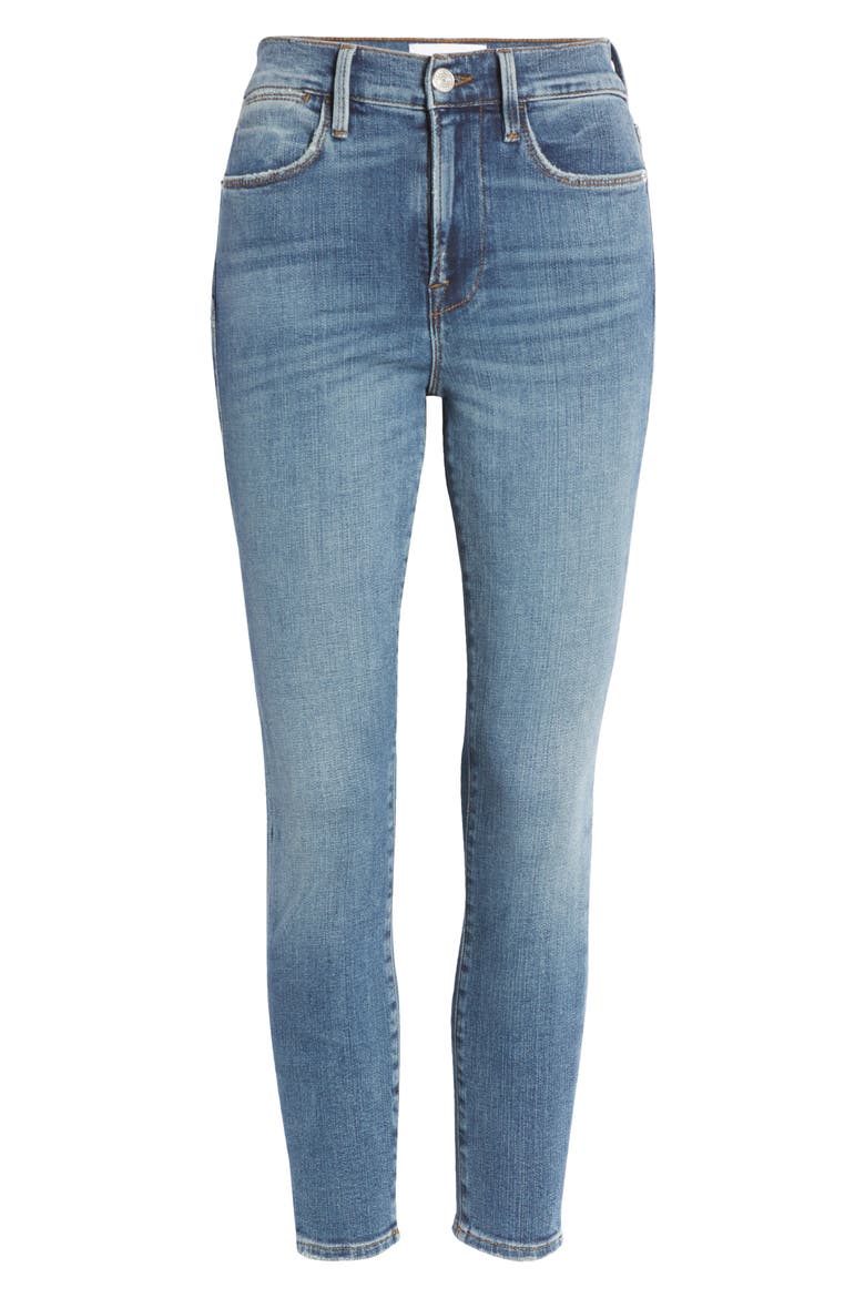 Le High Waist Crop Skinny Jeans, Alternate, color, CROSSLANE