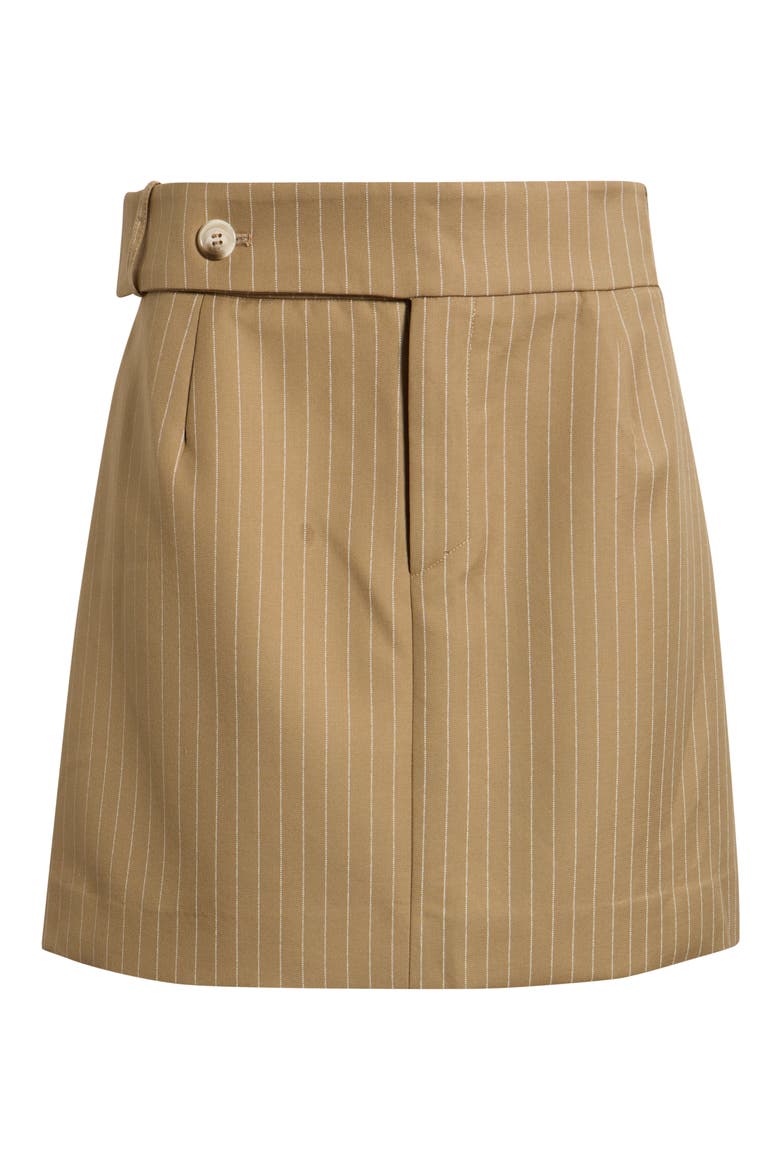 Pinstripe Miniskirt, Main, color, CAMEL
