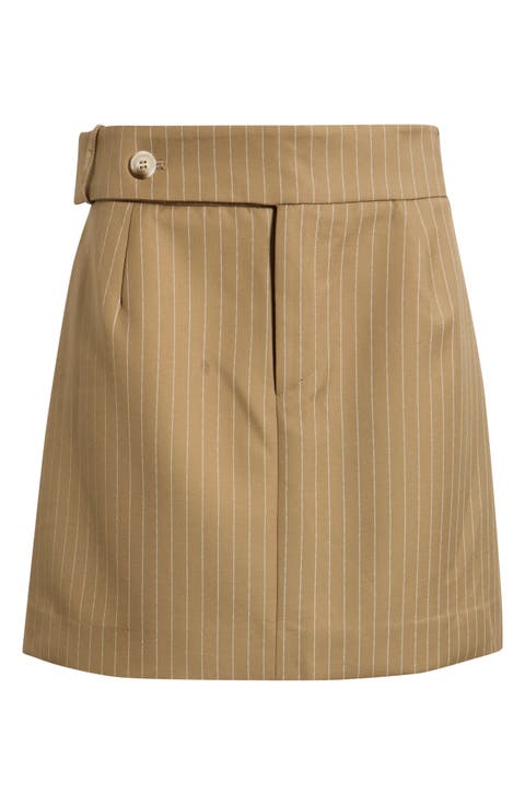 Pinstripe Miniskirt