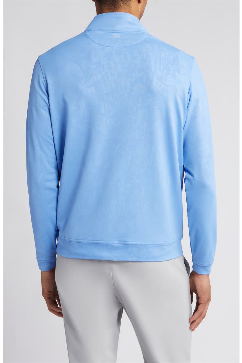 Perth Shadow Floral Performance Quarter Zip Pullover, Alternate, color, BONNET