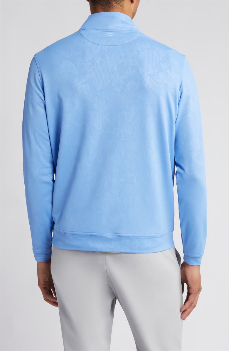 Peter Millar Perth Shadow Floral Performance Quarter Zip Pullover, Alternate, color, 
