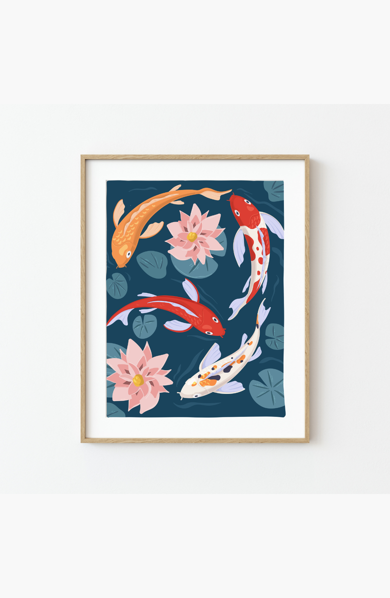 Pink Picasso Kits Koi Fish Paint by Numbers Kit, Alternate, color, 