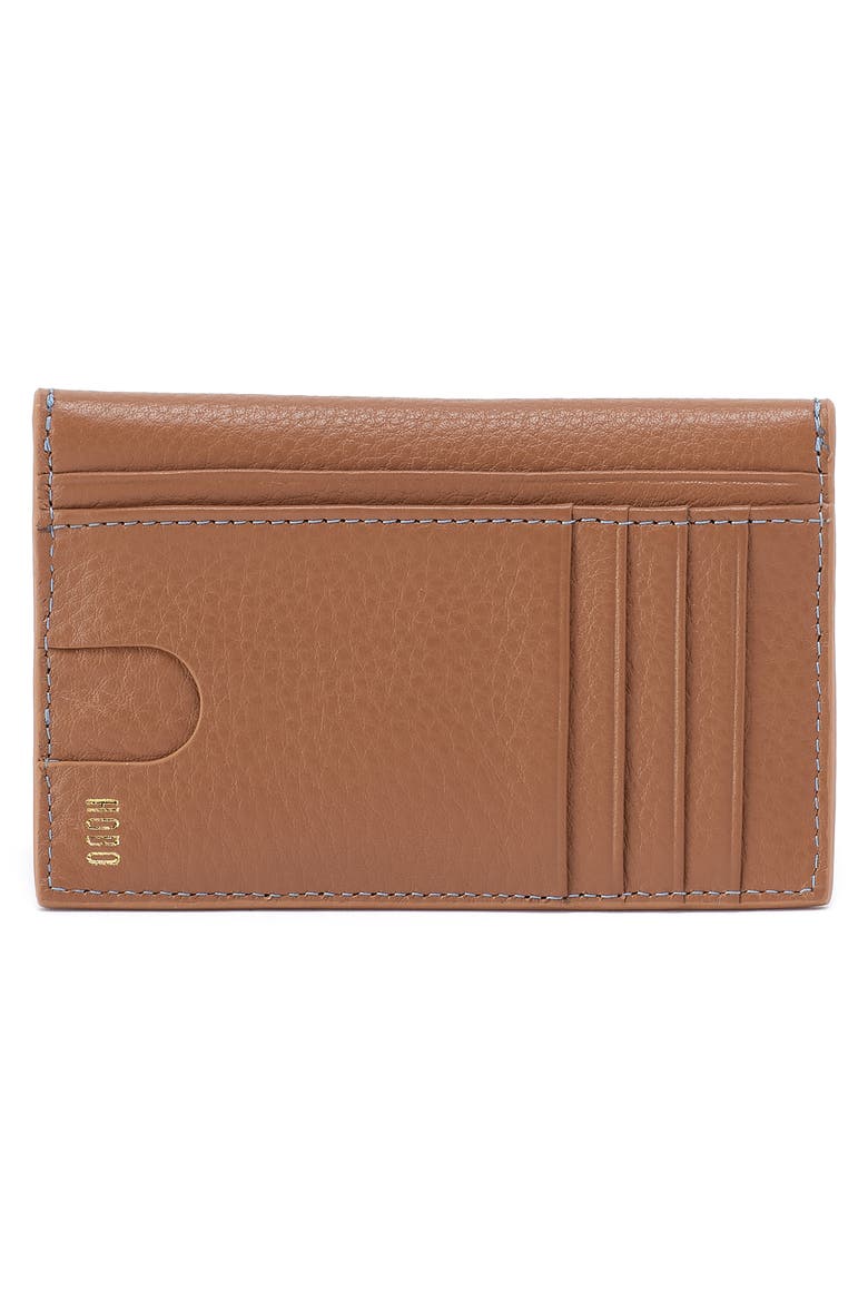 Goldie Leather Card Case, Alternate, color, BROWN SUGAR