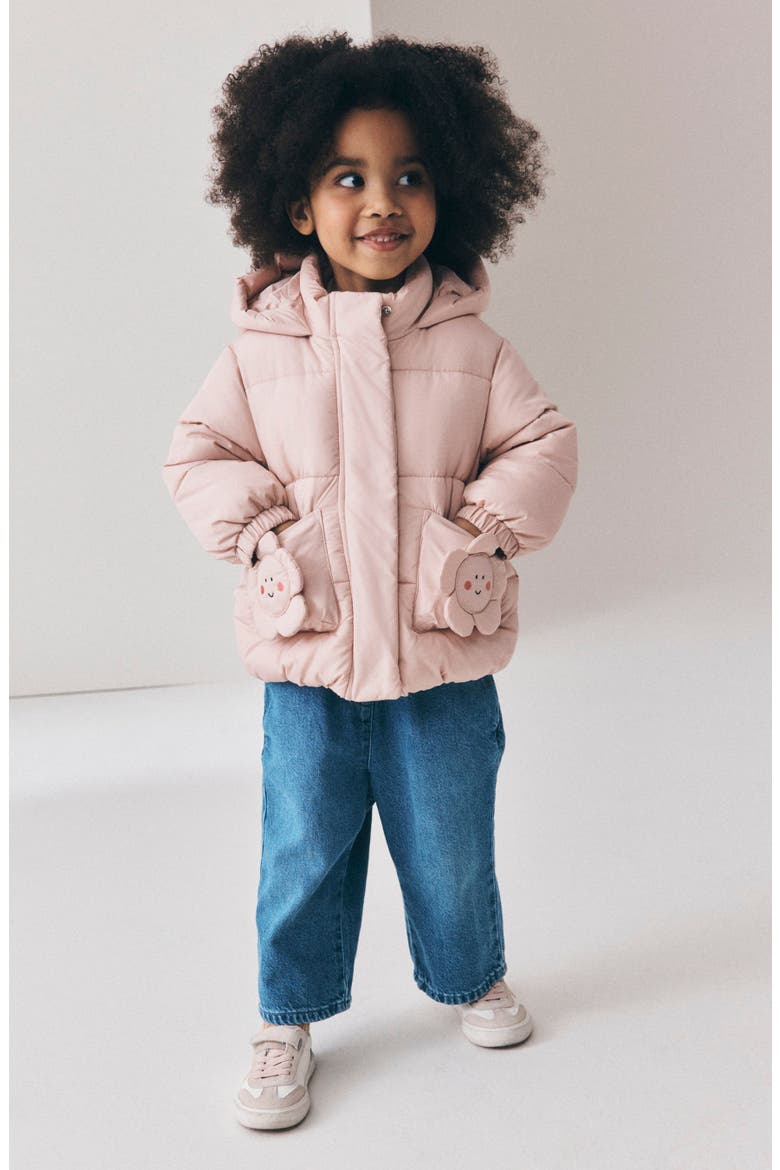 Kids' Quilted Puffer Jacket, Alternate, color, PINK