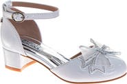 BADGLEY MISCHKA Kids' Star Bow Faux Leather Pump