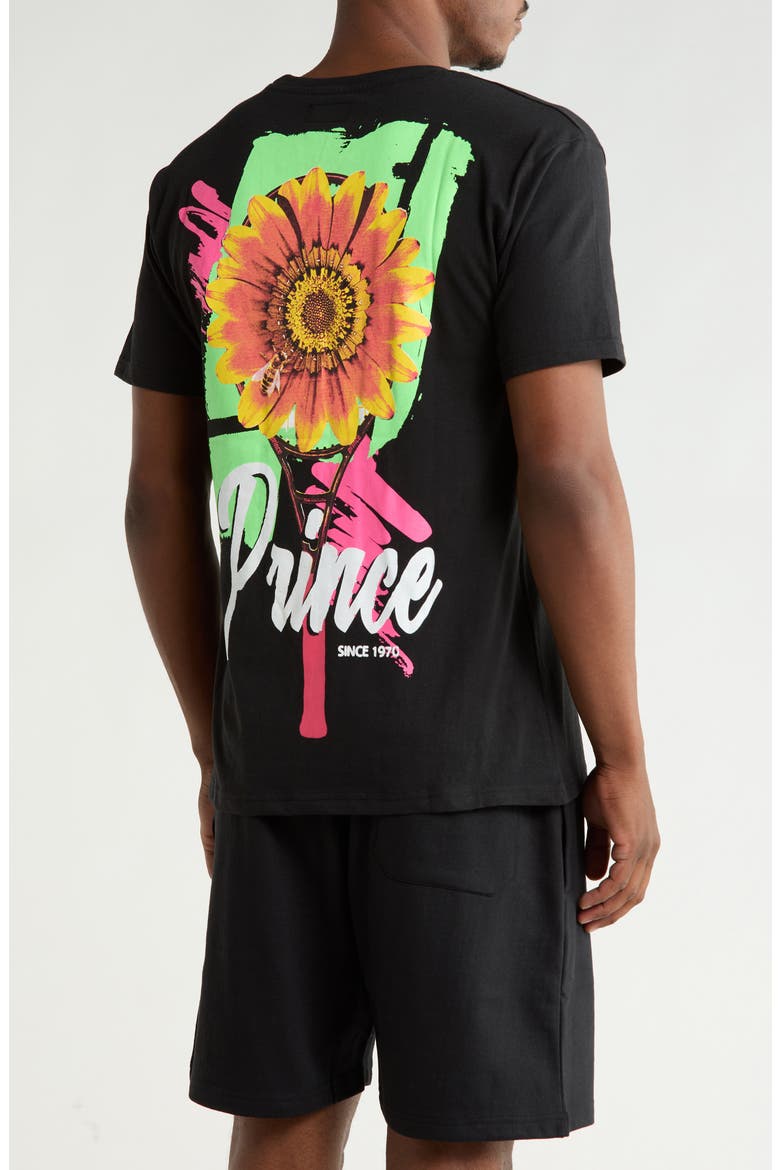 Logo Print Graphic T-Shirt, Alternate, color, BLACK