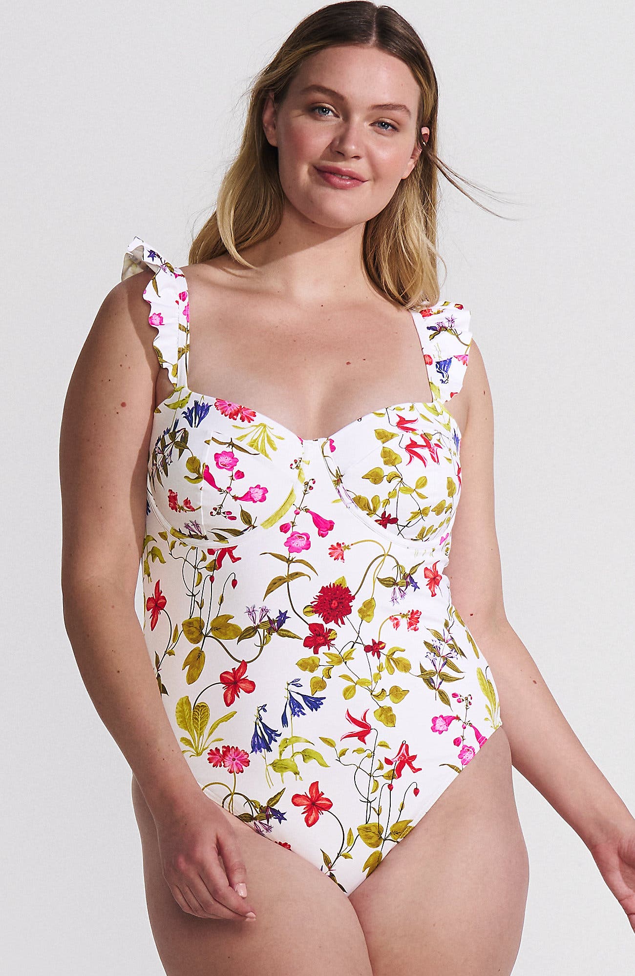 selected White Multi Garden Floral