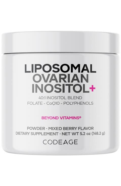 Liposomal Ovarian Inositol + Folate & CoQ10 Powder Supplement