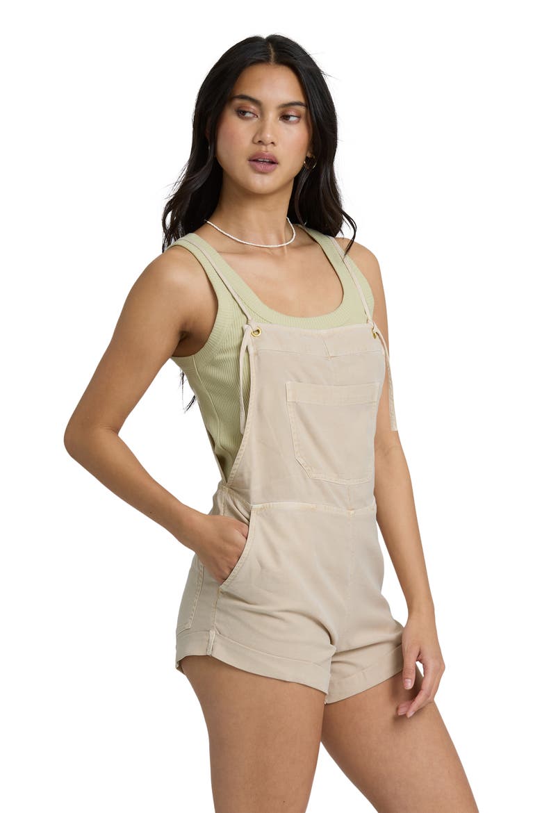 Wild Pursuit Short Overalls, Alternate, color, OATMEAL