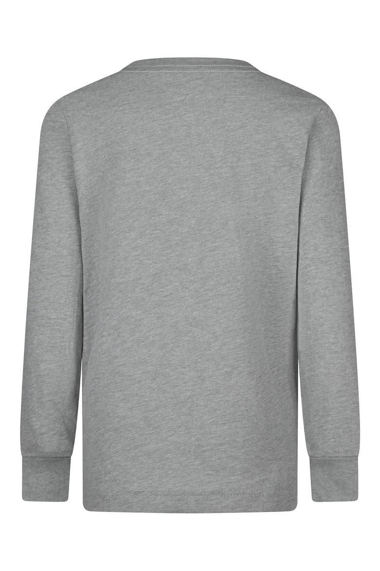 Kids' 3D Block Long Sleeve T-Shirt, Alternate, color, DARK GREY HEATHER