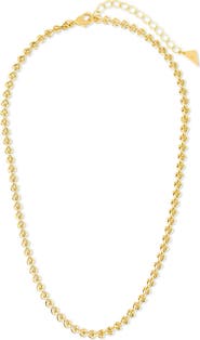 Sterling Forever Nettie Polished Heart-Link Necklace
