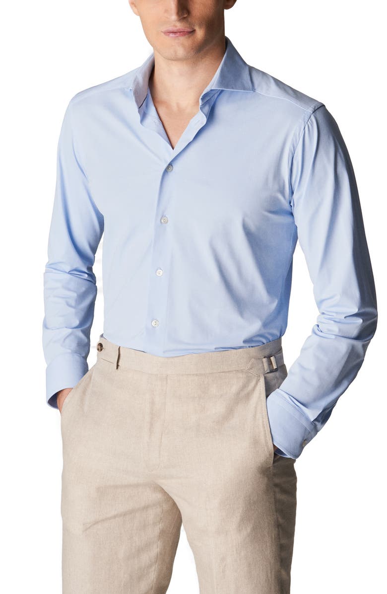 Eton Slim Fit Four Way Stretch Shirt, Main, color,