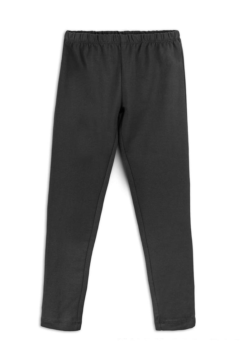 Organic Cotton Reinforced Knee Leggings 2-pk, Alternate, color, Black