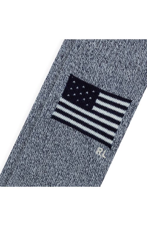 Polo Ralph Lauren Flag Indigo Yarn Dye Crew Socks