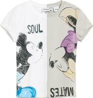 Desigual Mickey & Minnie Mouse Paneled Graphic T-Shirt